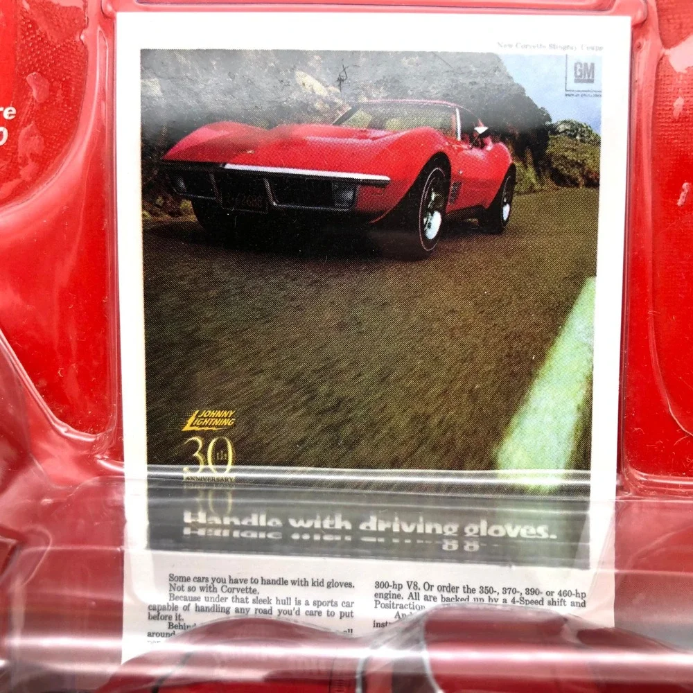 Johnny Lightning 30th Anniversary 1970 Corvette Stingray Diecast 1/64 Red Coin